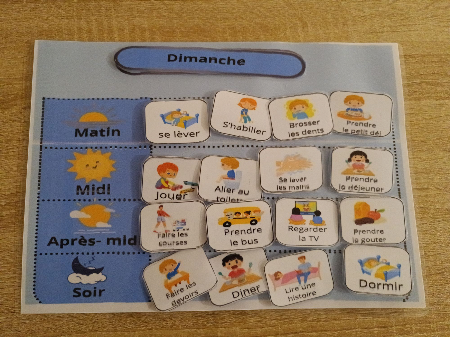 Planning pour enfant